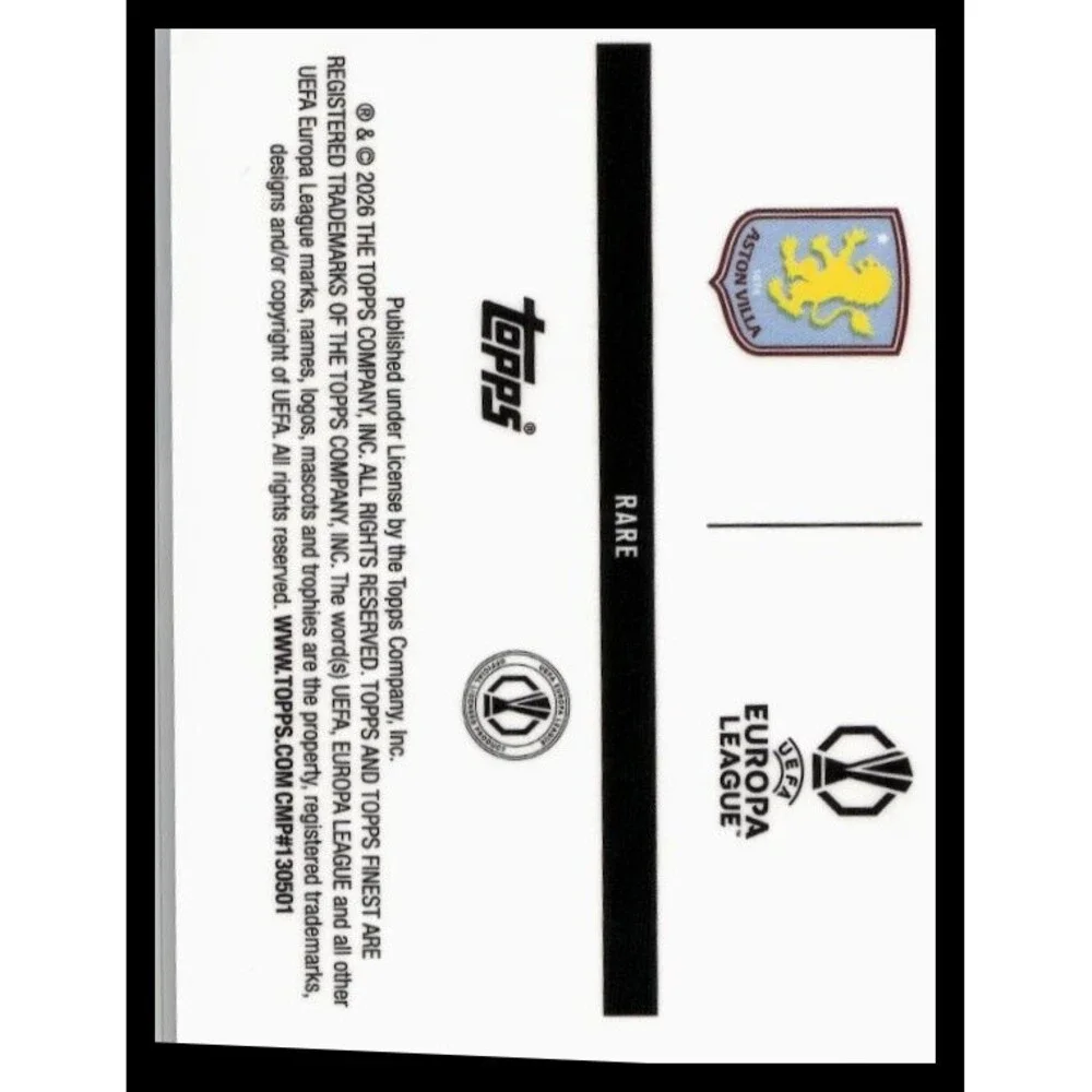 2025-26 Finest Youri Tielemans Villa Checkerboard Refractor #83